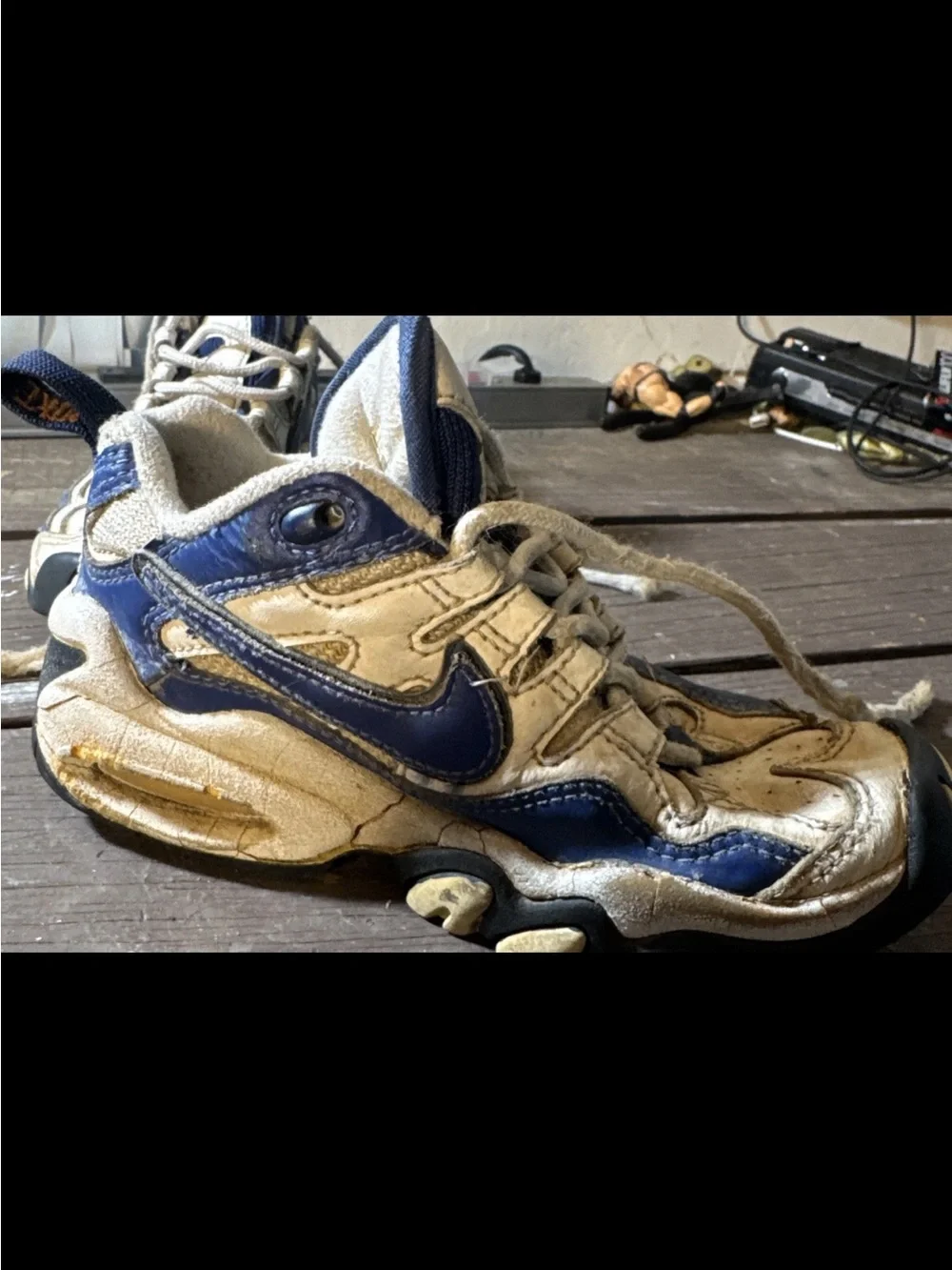 Unreleased Kids Nike Airs White Royal Blue Nike 153348 141 00 Orange Label
